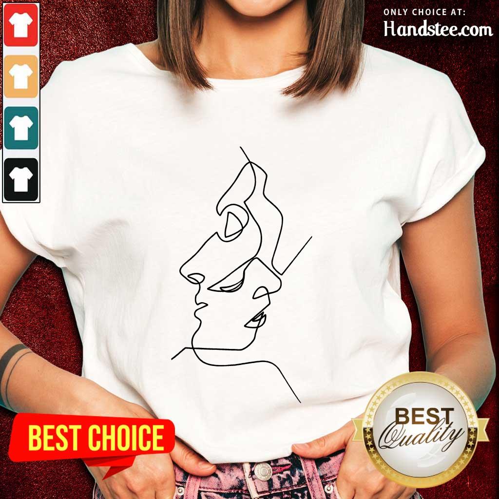 Enthusiastic Abstract Face Design Art Shirt