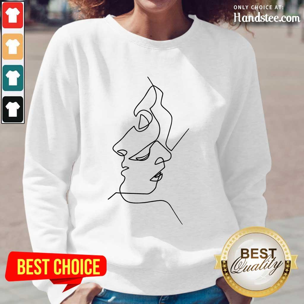 Enthusiastic Abstract Face Design Art Shirt