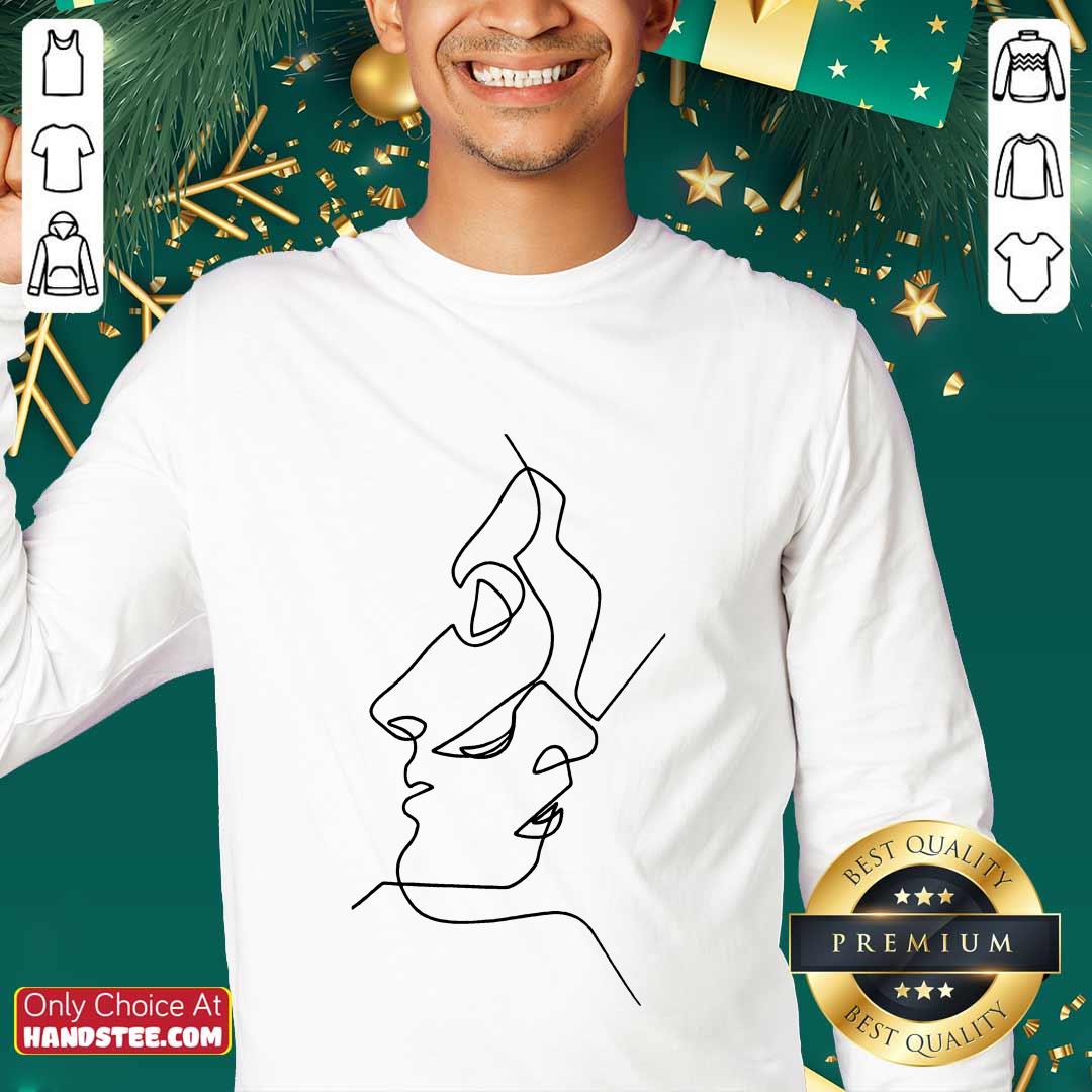 Enthusiastic Abstract Face Design Art Shirt