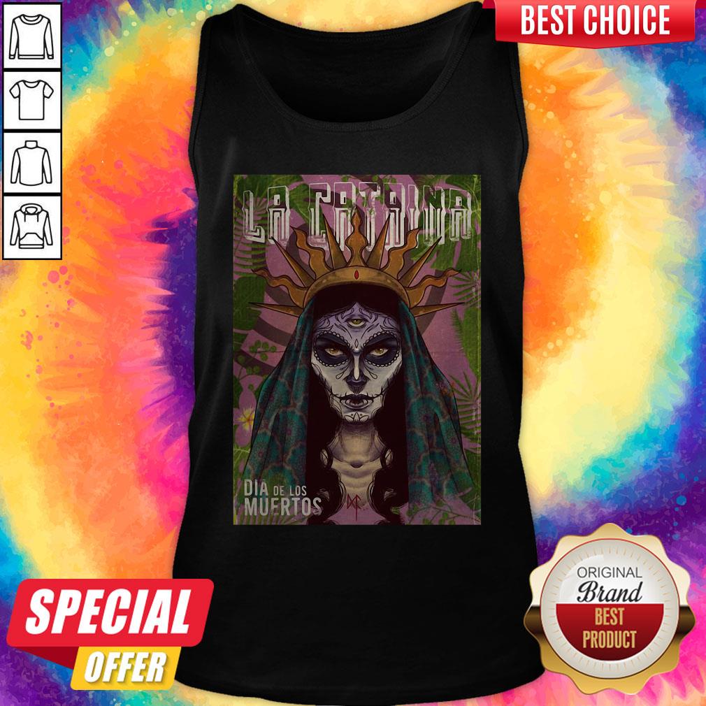 La Catrina Skull Dia De Los Muertos Day Of Dead Halloween Shirt