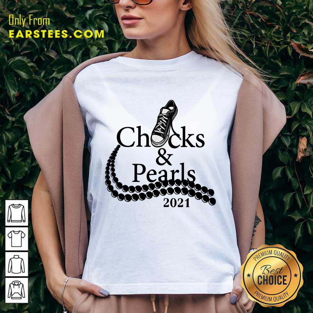 Excellent Chucks And Pearls Black Converse 2021 Shirt
