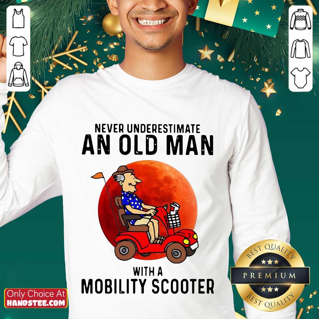 Excited Old Man A Mobility Scooter 1 Shirt