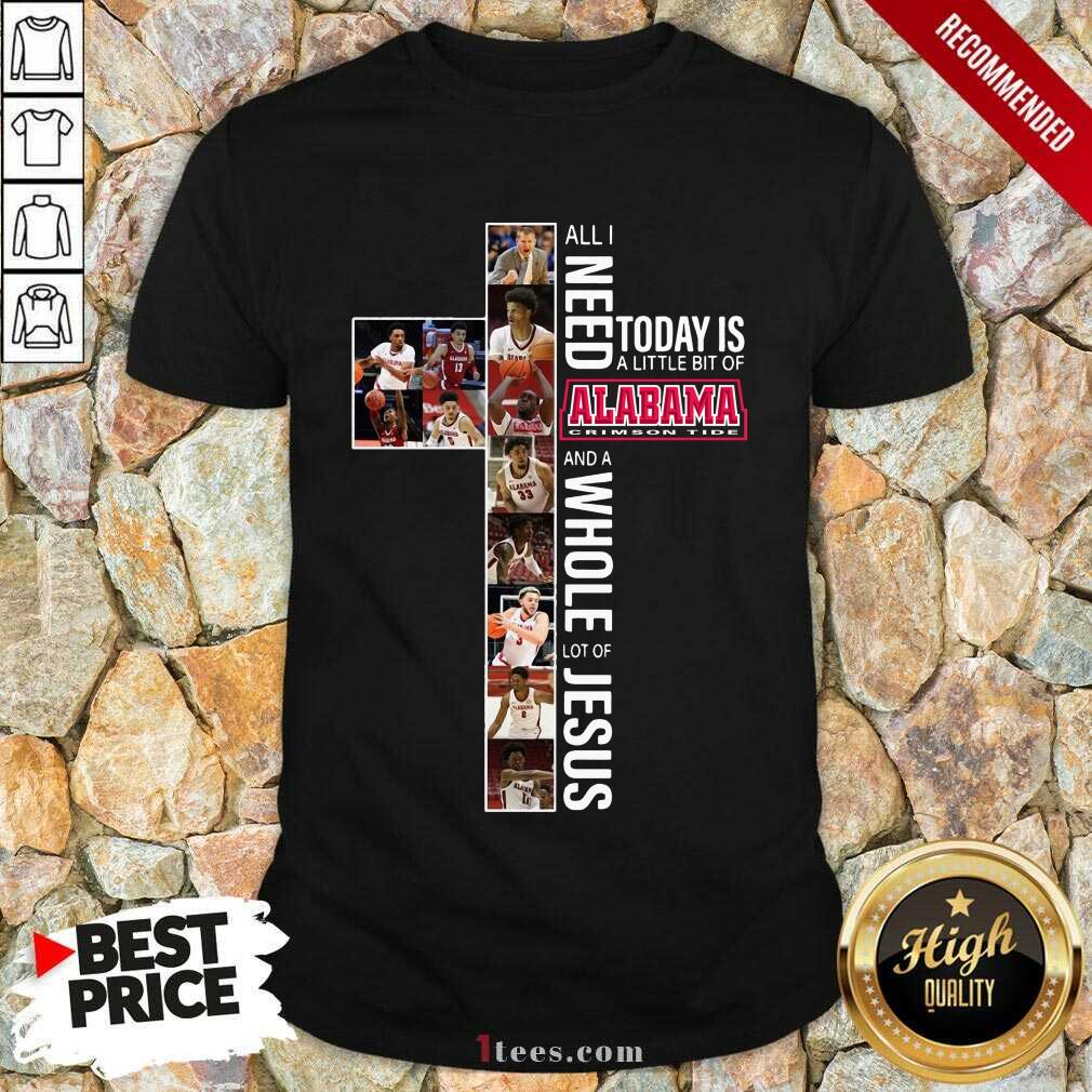 Excited Today Of Alabama Crimson Jesus Shirt