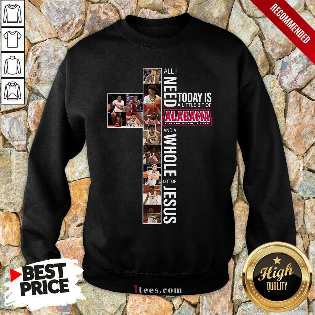 Excited Today Of Alabama Crimson Jesus Shirt