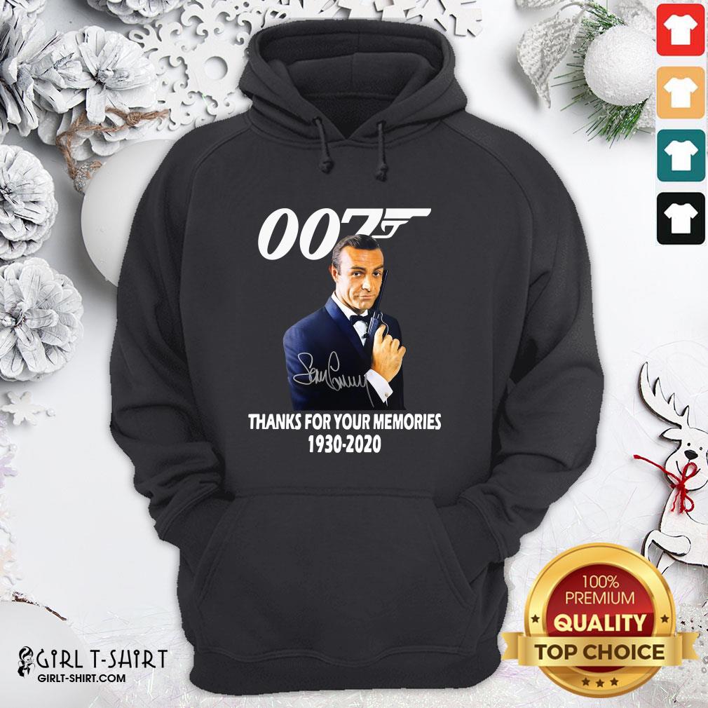 Expensive Sean Connery 007 Thanks For The Memories 1930 2020 Signature Shirt