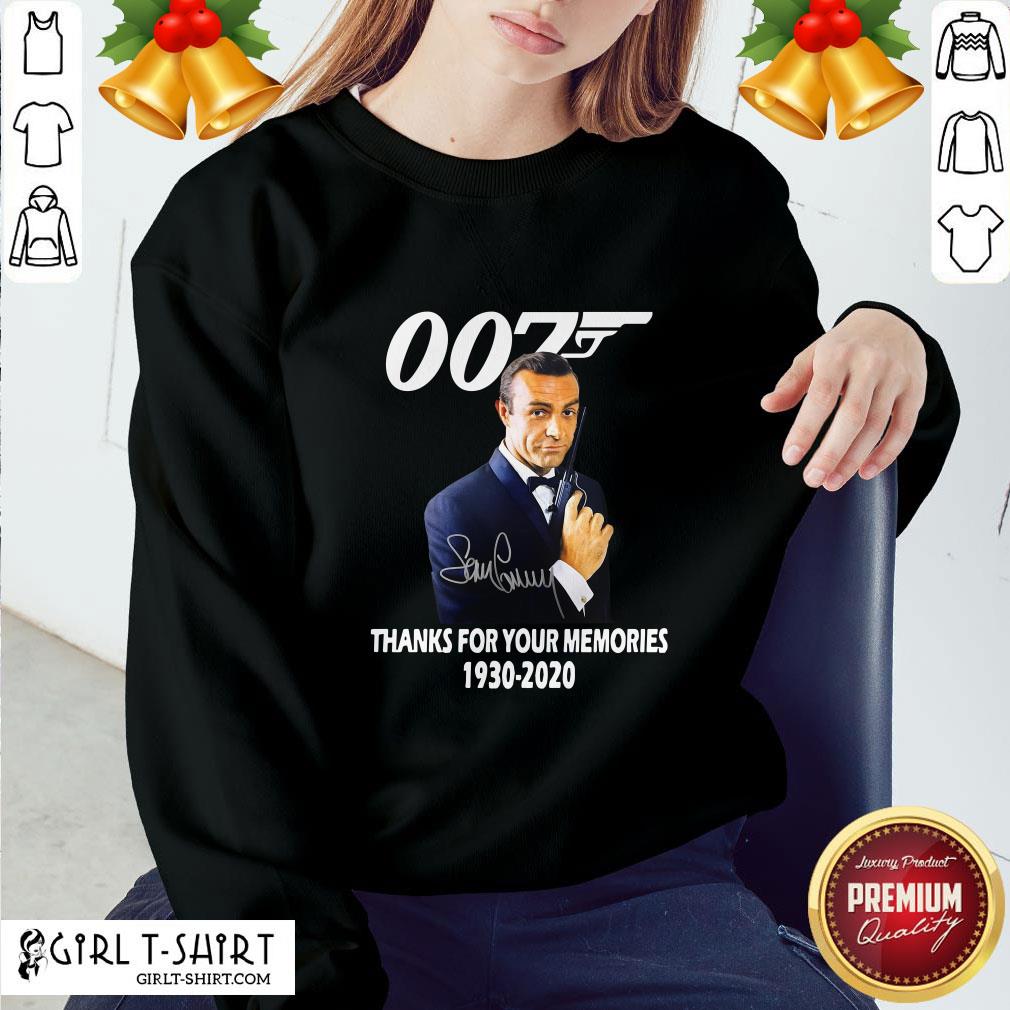 Expensive Sean Connery 007 Thanks For The Memories 1930 2020 Signature Shirt