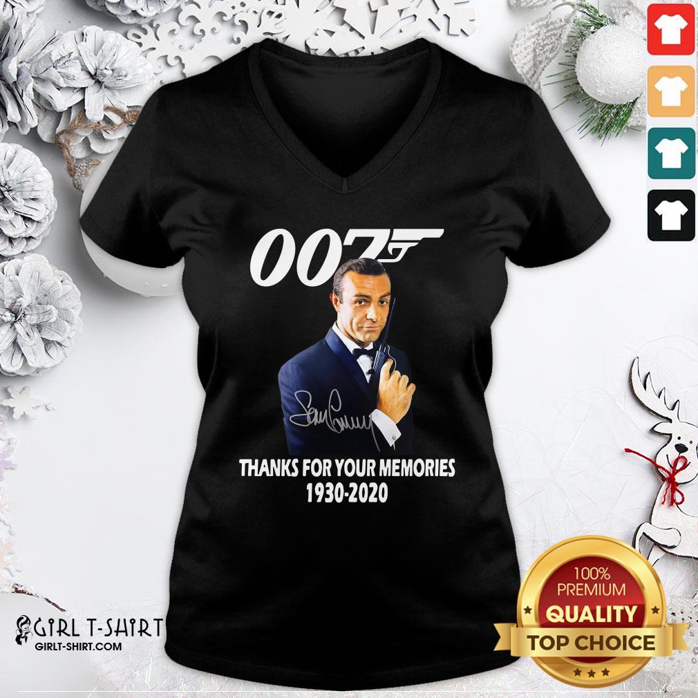 Expensive Sean Connery 007 Thanks For The Memories 1930 2020 Signature Shirt