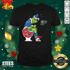 Lovely The Grinch New York Jets Shit On Toilet New England Patriots And Other Teams Christmas Shirt