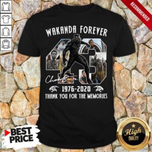 Wakanda Forever 1976-2020 Thank You For The Memories 1Signature Shirt