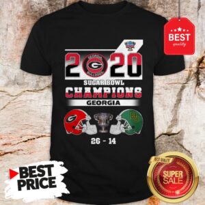Official Georgia Bulldogs 2020 Sugar Bowl Champions Georgia 26 14 Shirt