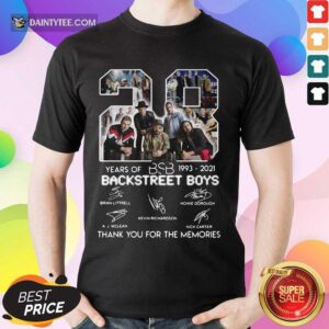 Official 28 Years Of BSB 1993 2021 Backstreet Boys Shirt