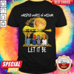 Whisper Words Of Wisdom Let It Be Guitar Moon Shirt