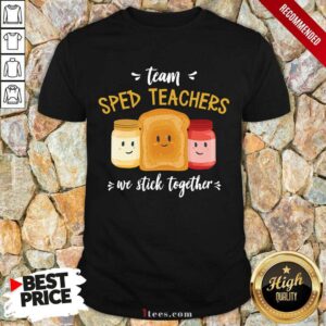 Team We Stick Together Sandwich Sped Teacher Shirt
