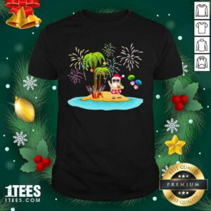 Pretty Christmas Palm Tree Xmas Coconut Lights Shirt