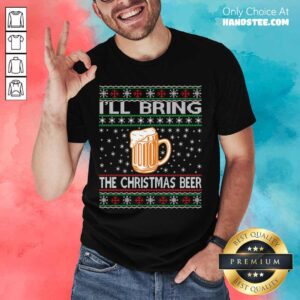 Pretty Christmas Beer Lovers Funny Gift Shirt