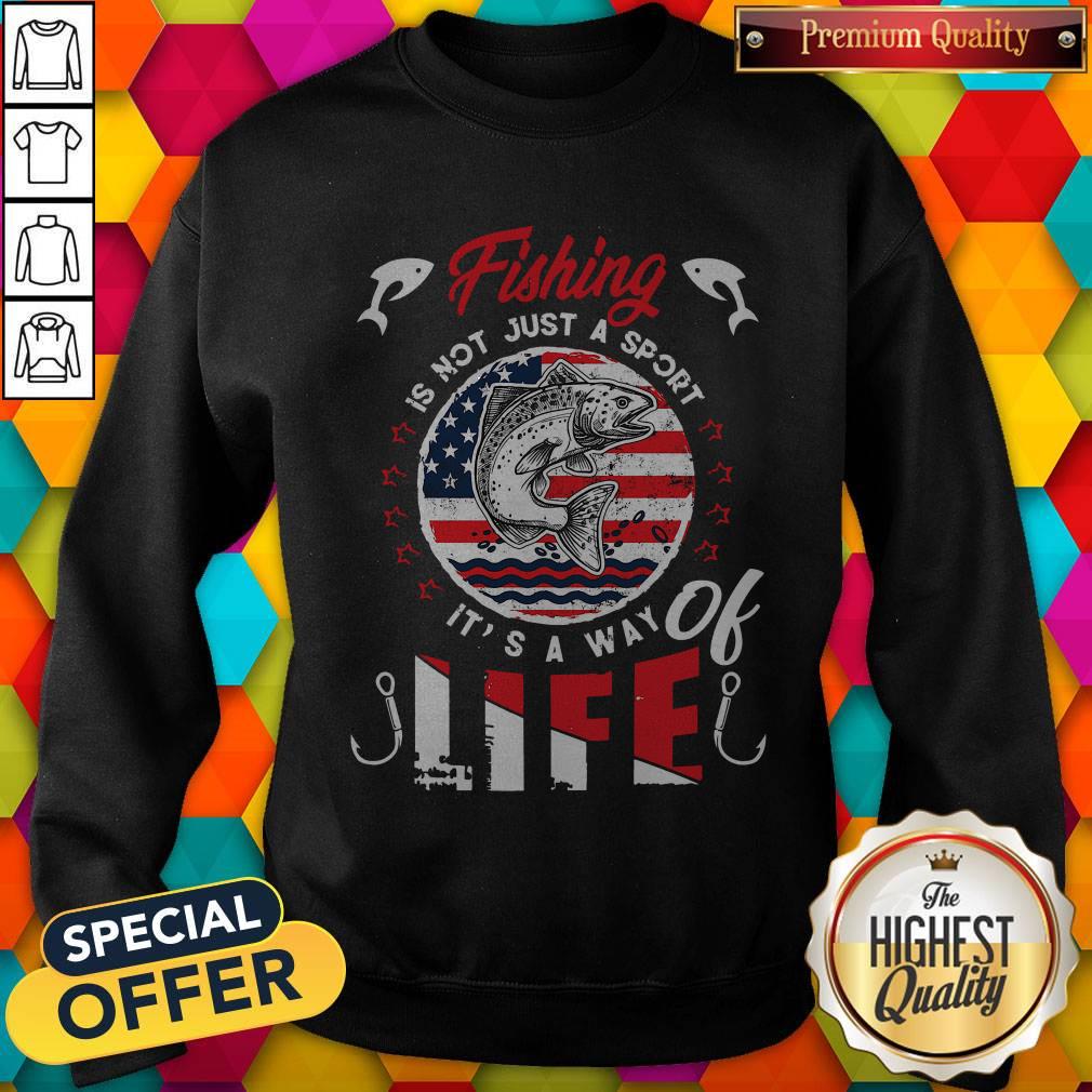 Fishing Is Not Just A Sport It’s A Way Of Life American Flag Vintage Shirt