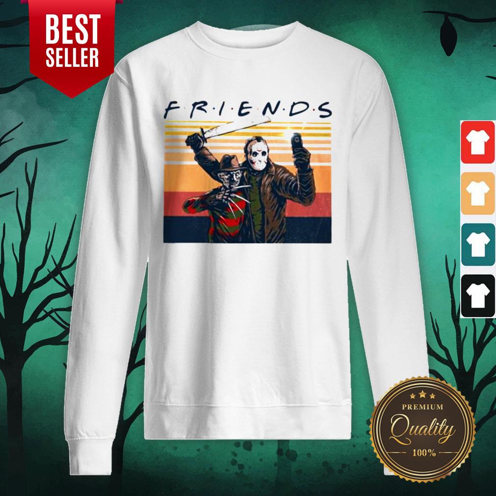 Freddy Krueger And Michael Myers Friends Vintage Retro Halloween Shirt