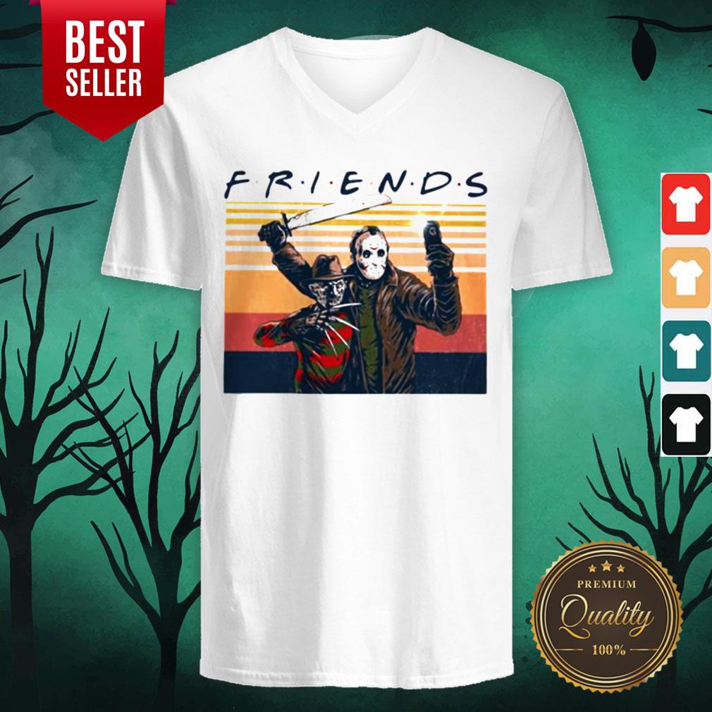 Freddy Krueger And Michael Myers Friends Vintage Retro Halloween Shirt