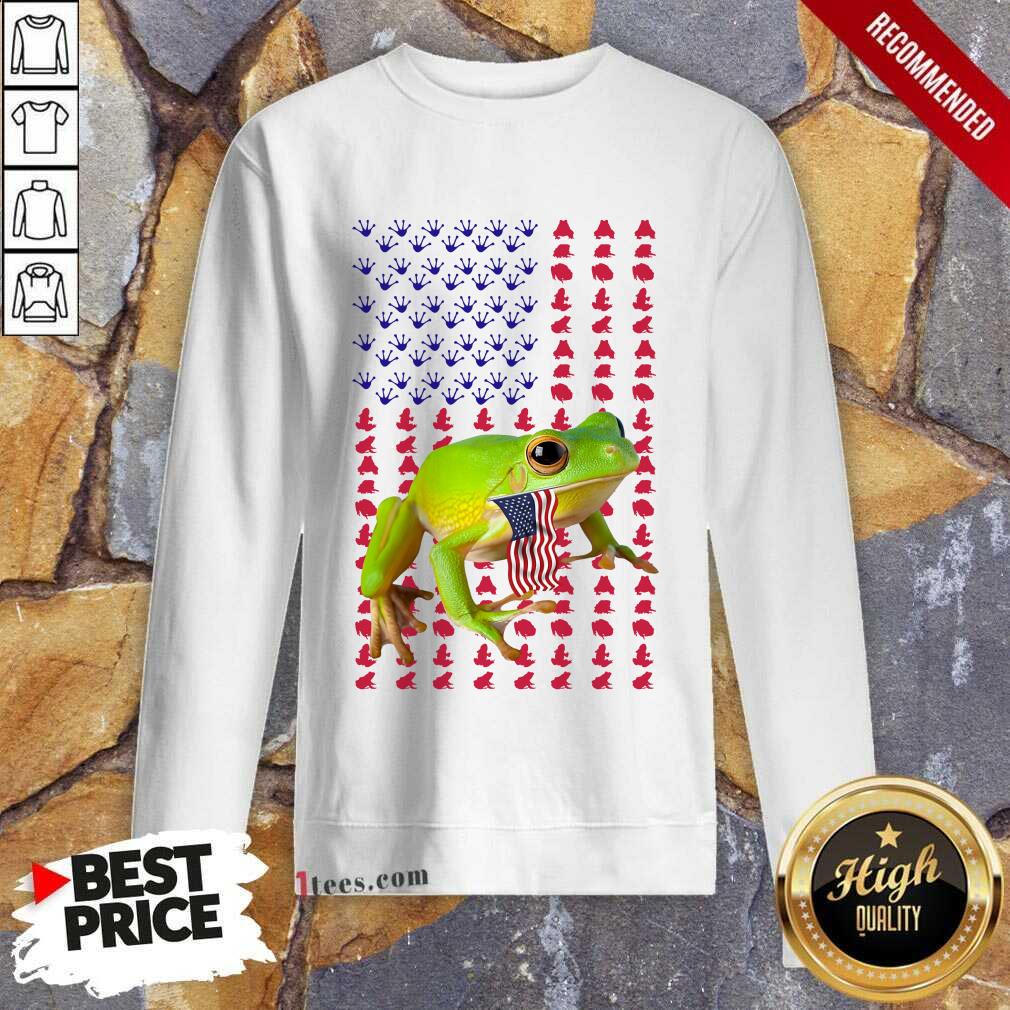 Frog American Flag Shirt