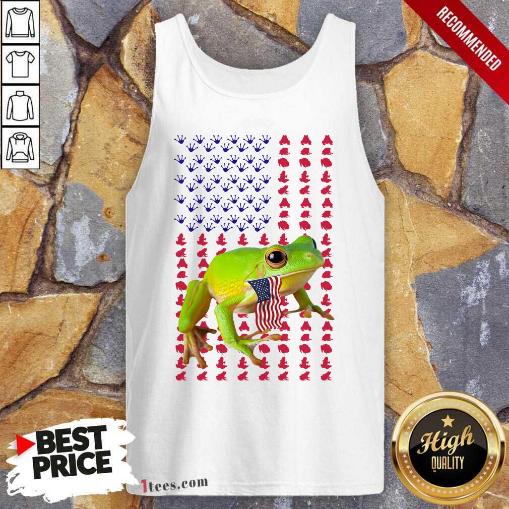Frog American Flag Shirt