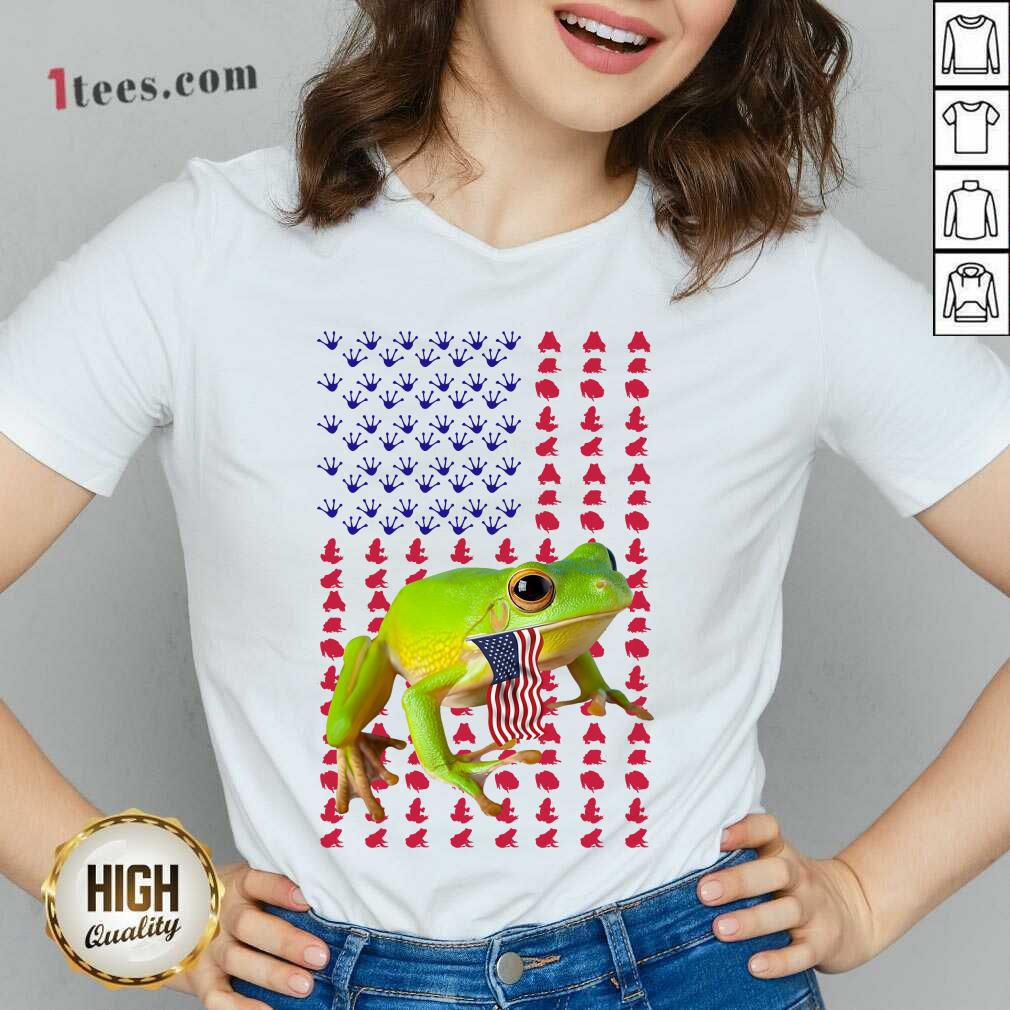 Frog American Flag Shirt