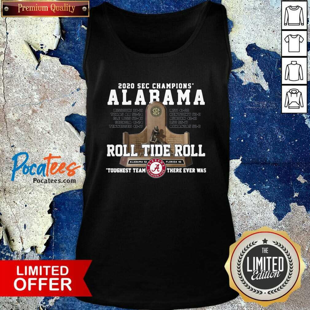 Funny Alabama Crimson 2020 Sec Champions Roll Tide Roll Shirt