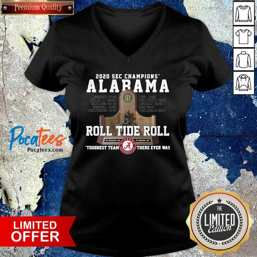 Funny Alabama Crimson 2020 Sec Champions Roll Tide Roll Shirt