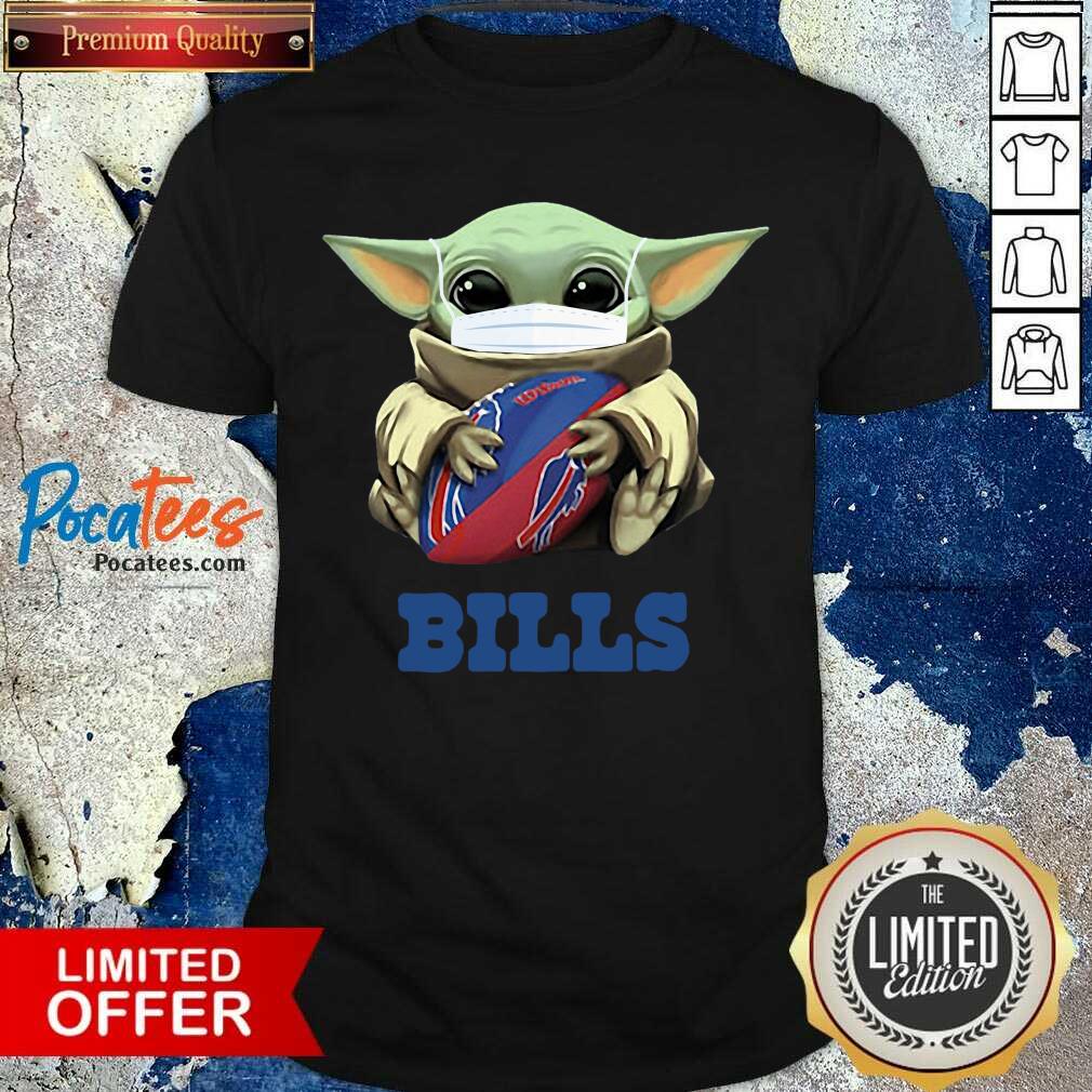 Funny Baby Yoda Face Mask Hug Buffalo Bills Shirt