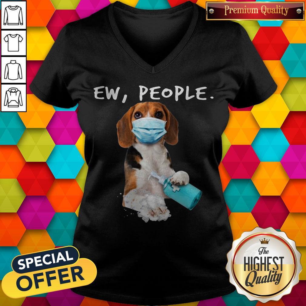 Funny Beagle Face Mark Ew People Shirt