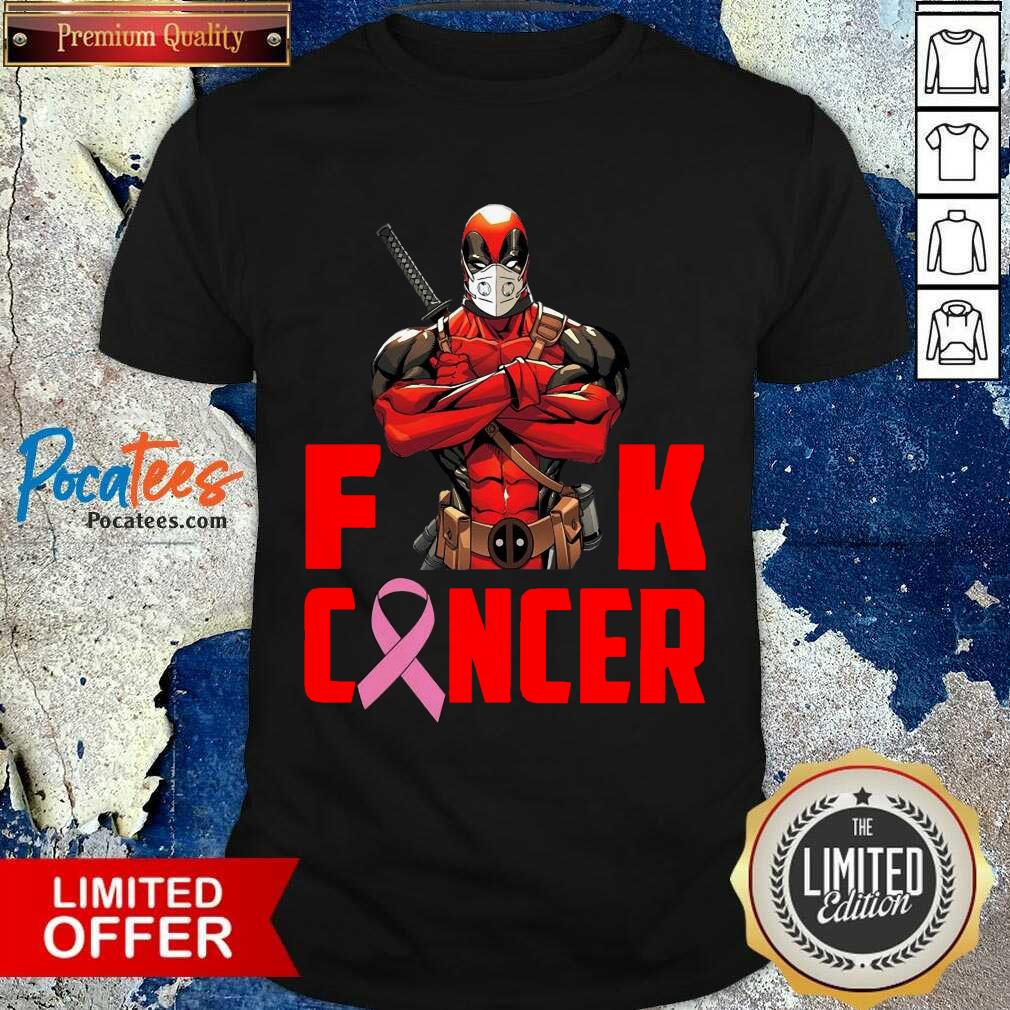 Funny Deadpool Fuck Breast Cancer Shirt