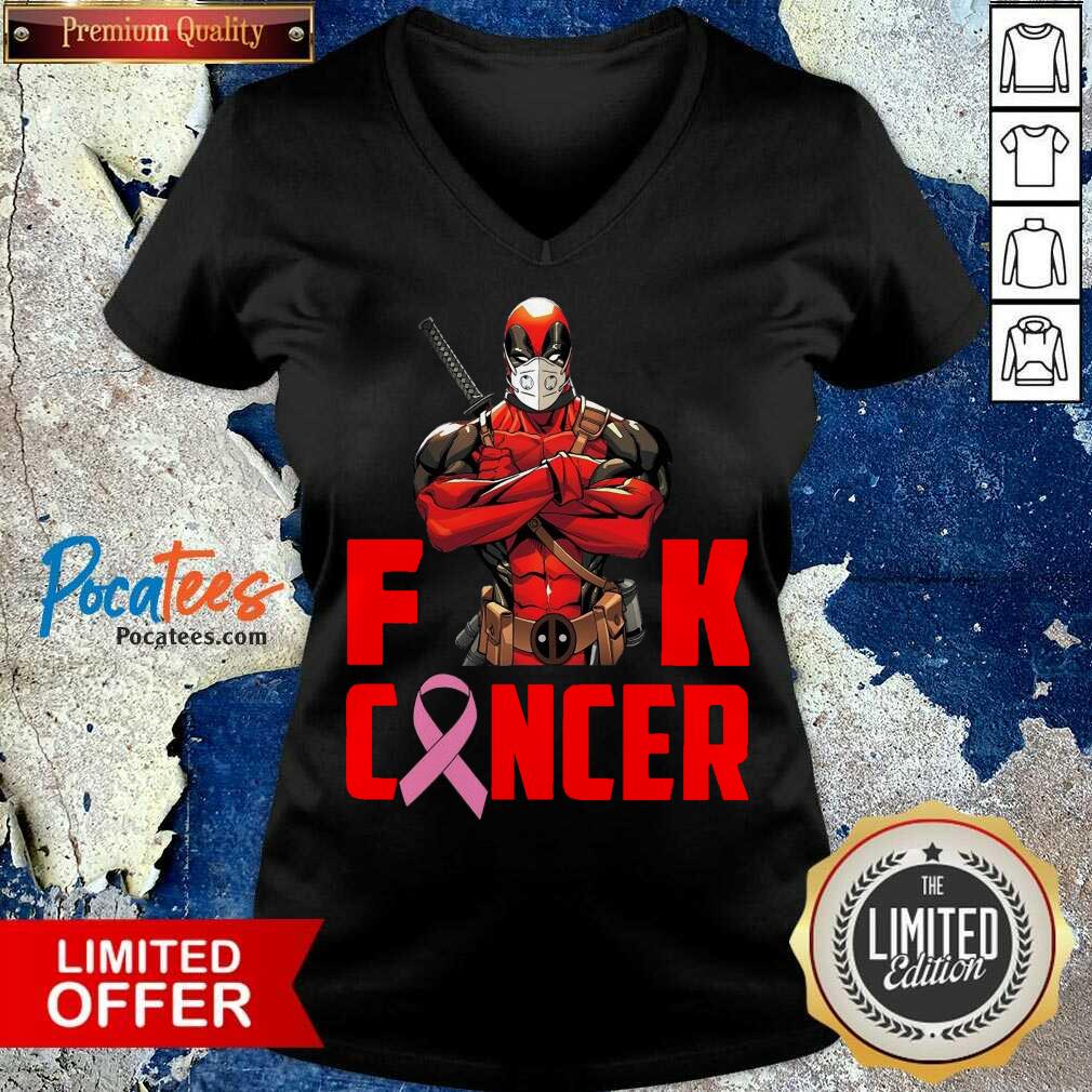 Funny Deadpool Fuck Breast Cancer Shirt