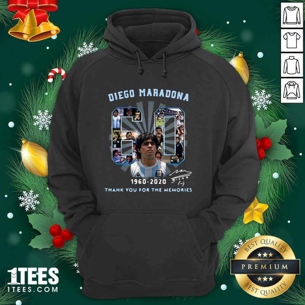 Funny Diego Maradona 60 Years 1960 2020 Thank You For The Memories Shirt