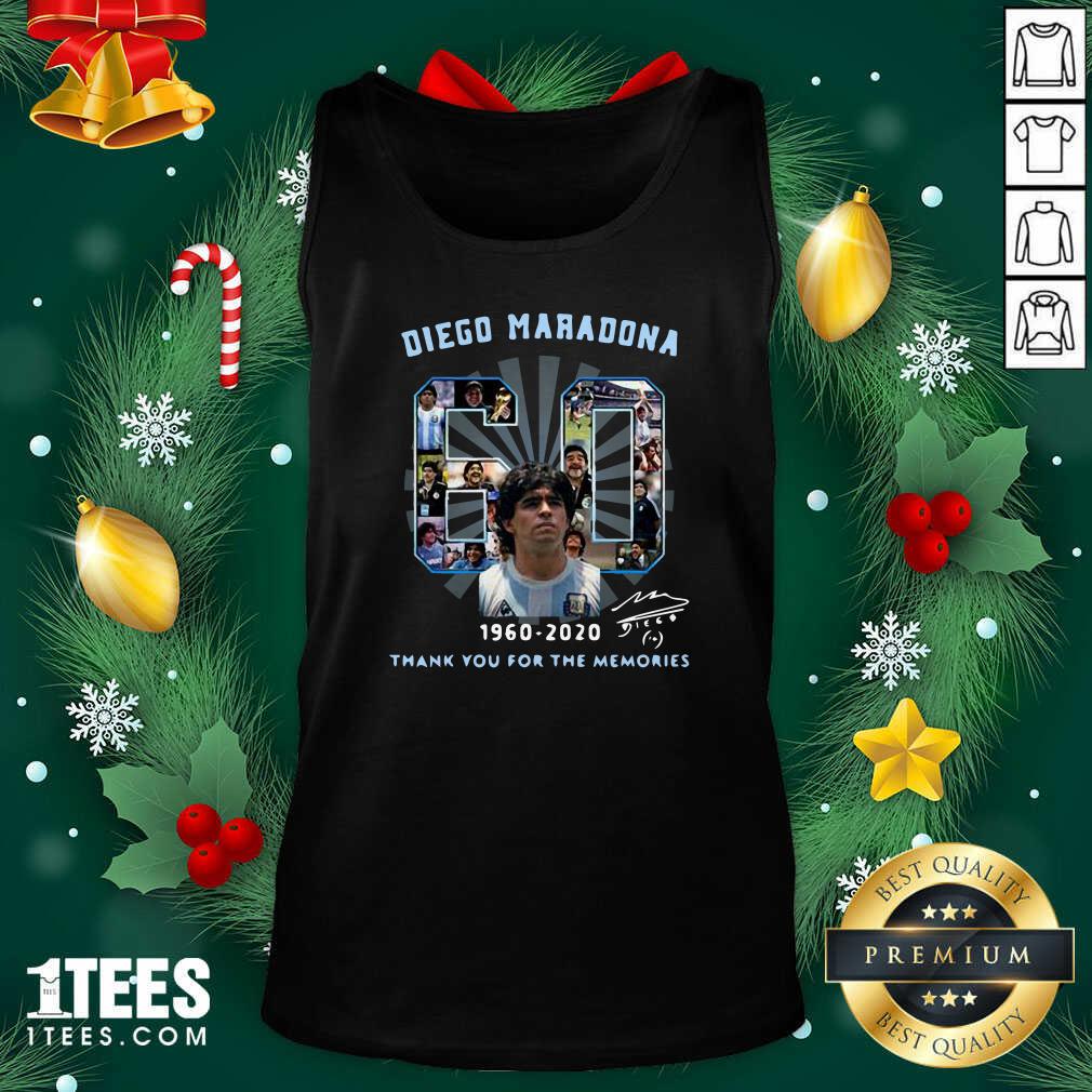 Funny Diego Maradona 60 Years 1960 2020 Thank You For The Memories Shirt