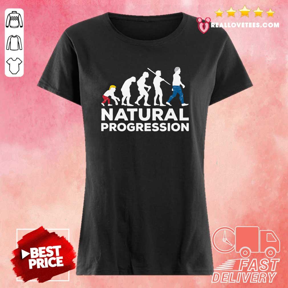 Funny Evolution Anti Trump Natural Progression 2020 Shirt