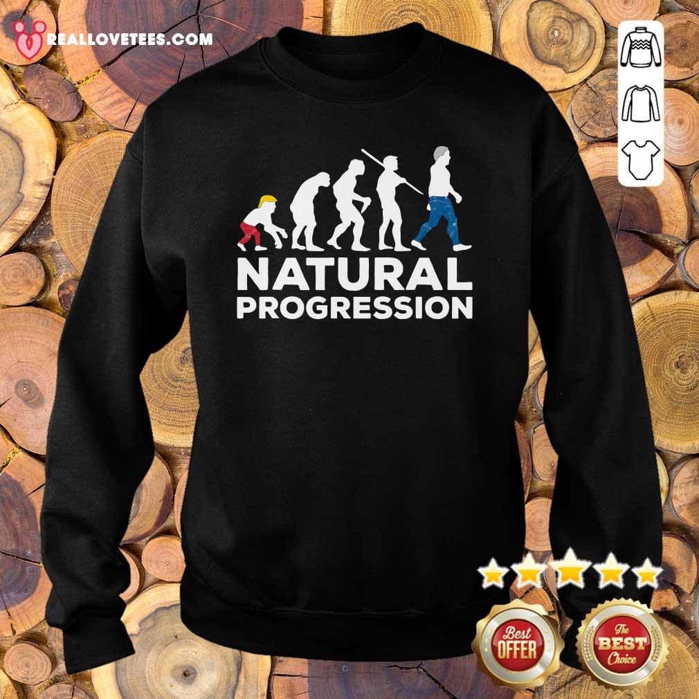 Funny Evolution Anti Trump Natural Progression 2020 Shirt