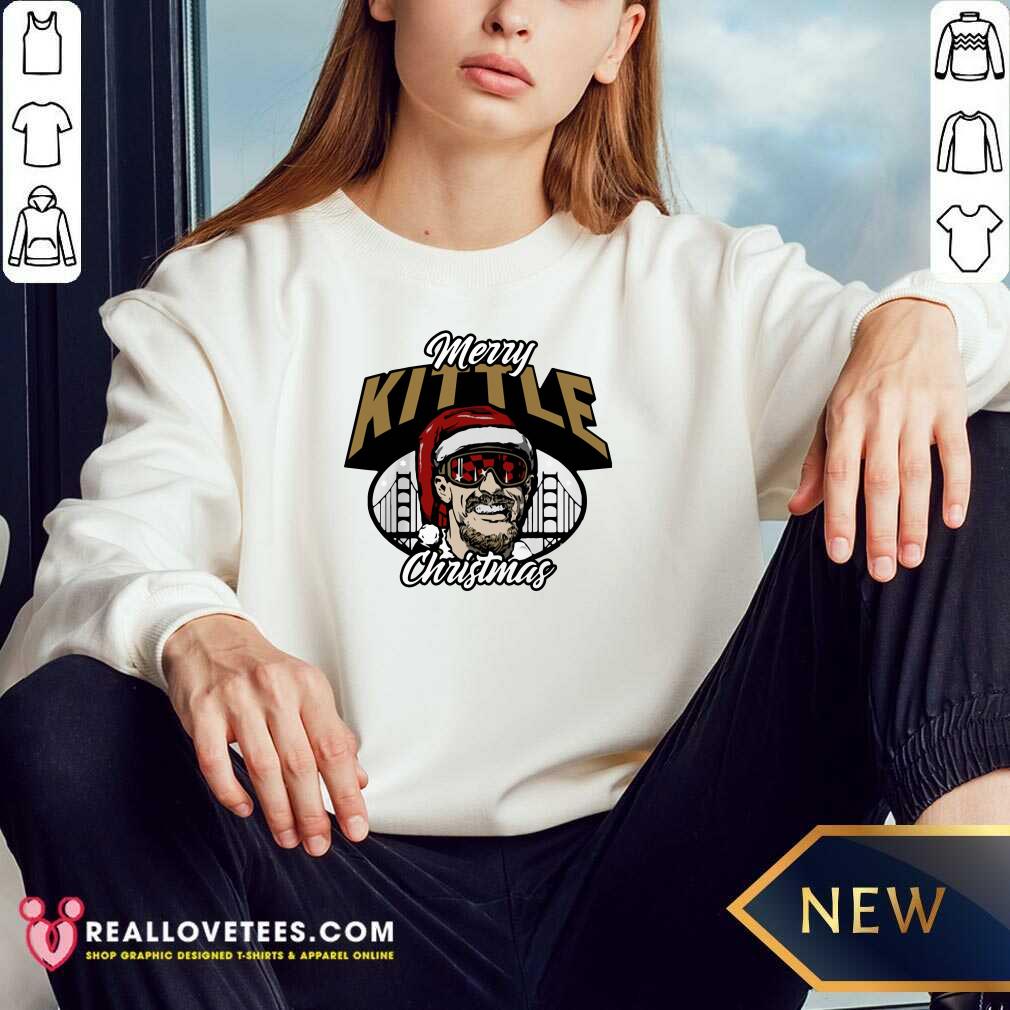 Funny George Kittle Merry Kittle Christmas Shirt