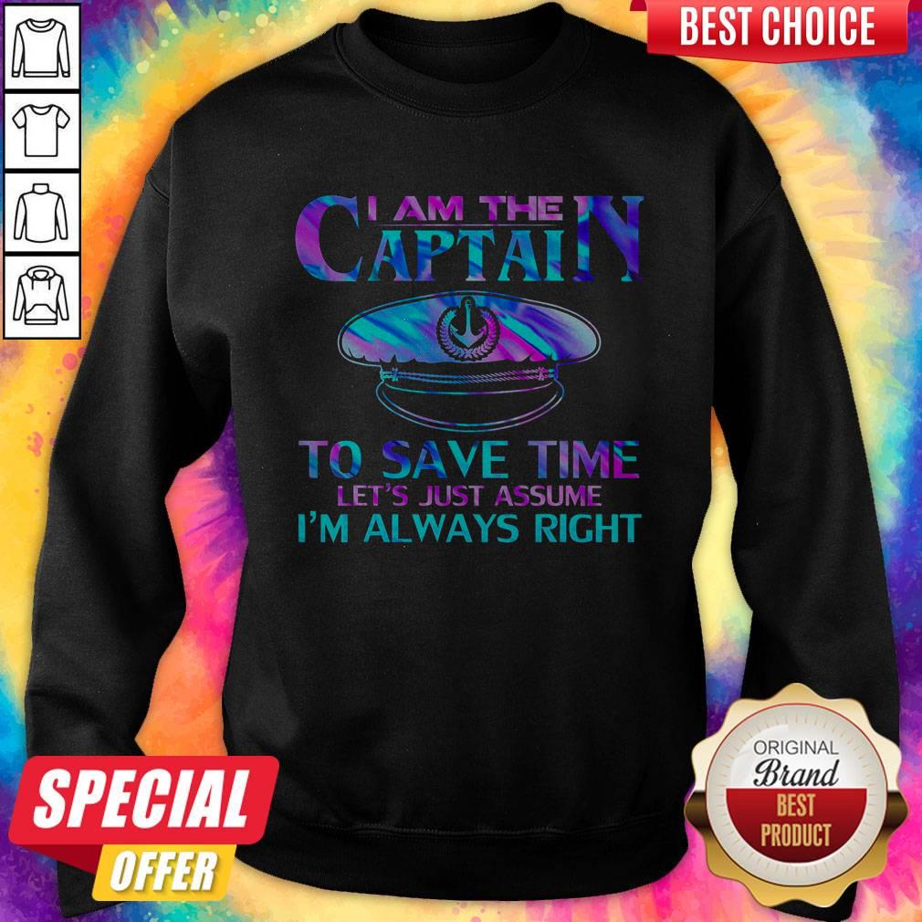 Funny I Am The Captain To Save Time Shirts