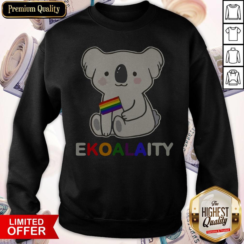 Funny Koala LGBT Pride Flag Ekoalaity Shirt