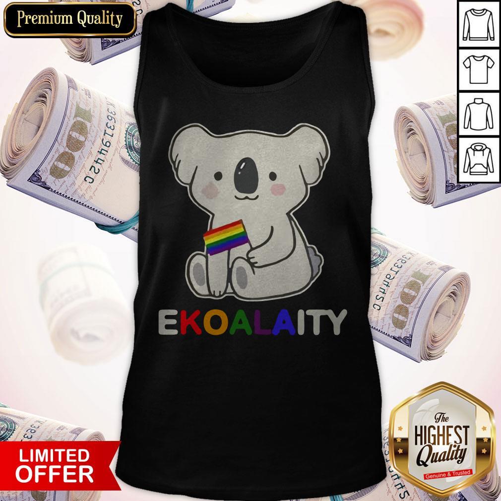 Funny Koala LGBT Pride Flag Ekoalaity Shirt