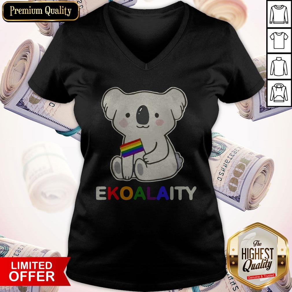 Funny Koala LGBT Pride Flag Ekoalaity Shirt