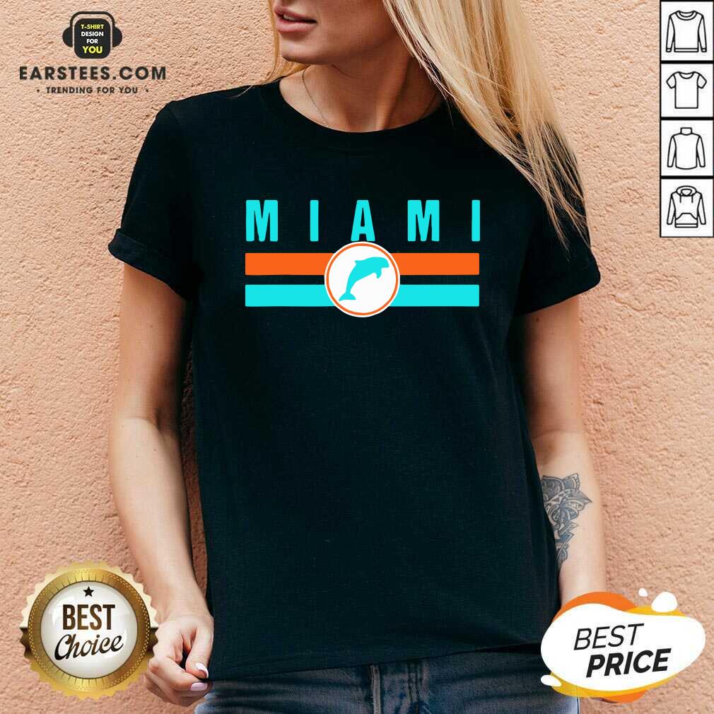 Funny MIA Miami Local Standard MIA Retro Dolphin Miami FL Shirt