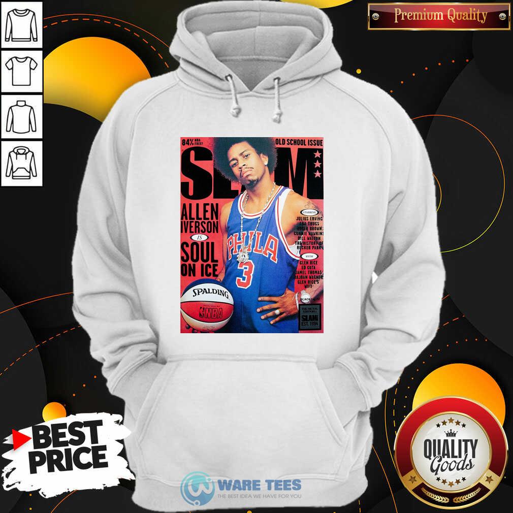 Funny Old School Issue Slam Allen Iverson Soul On Ice Shirt