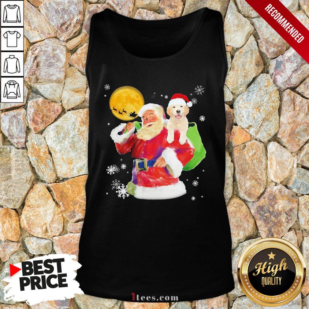 Funny Santa Claus and Golden happy Christmas 2020 shirt