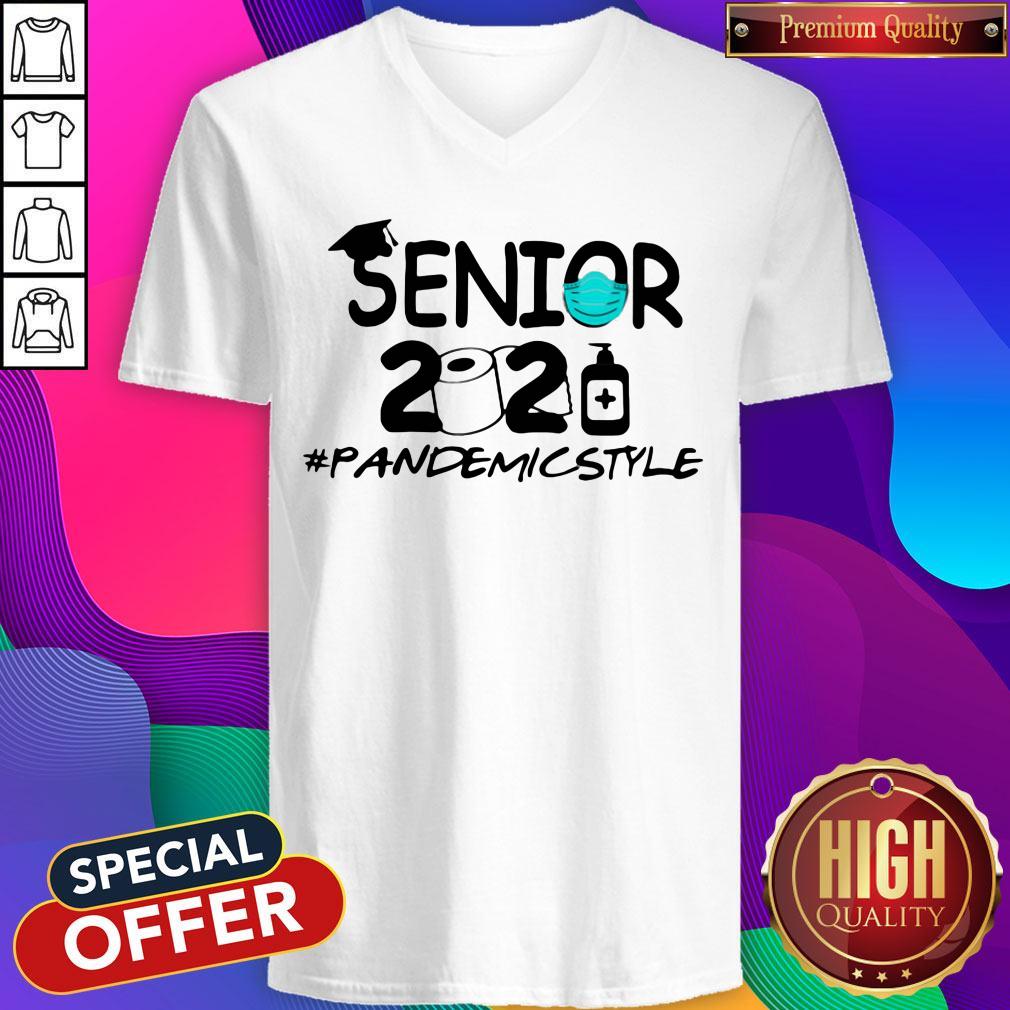 Funny Senior 2021 #Pandemicstyle Mask Toilet Paper Shirt