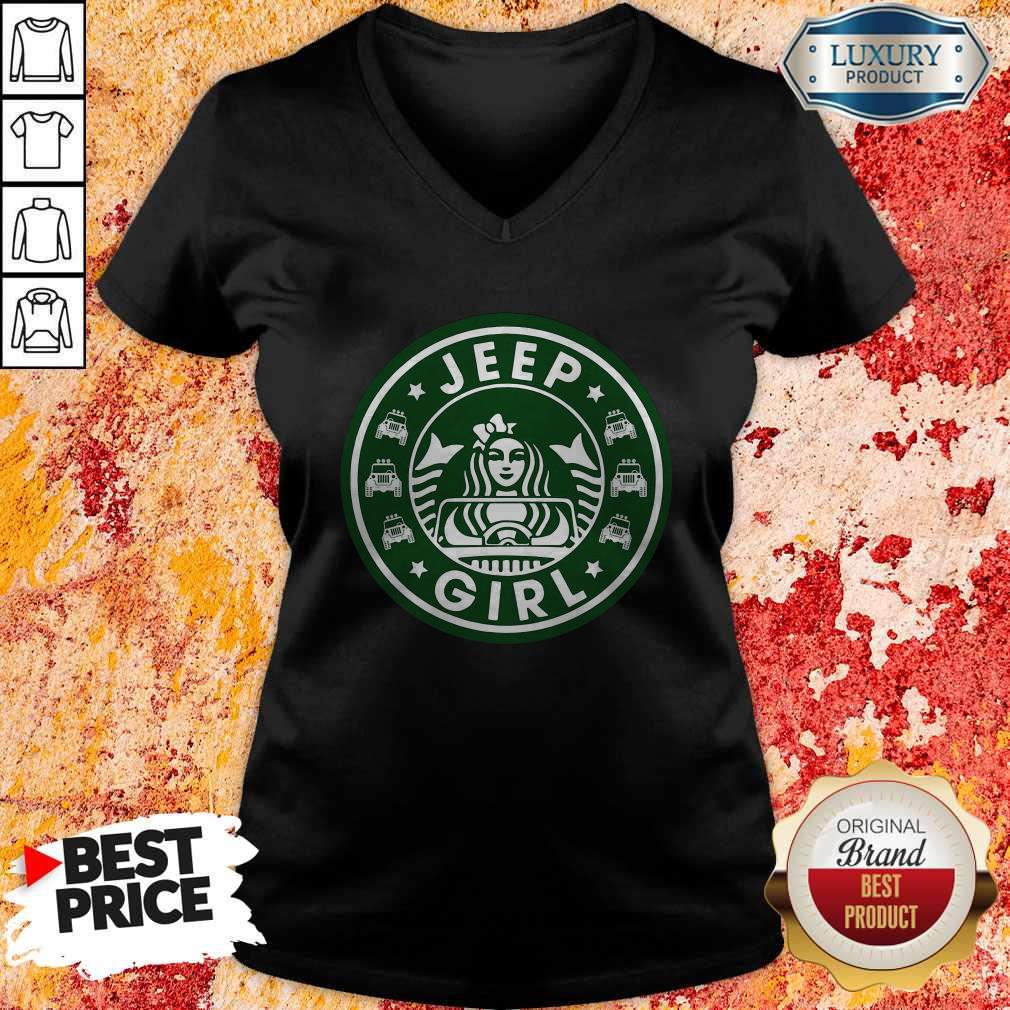 Funny Starbucks Jeep Girl Shirt