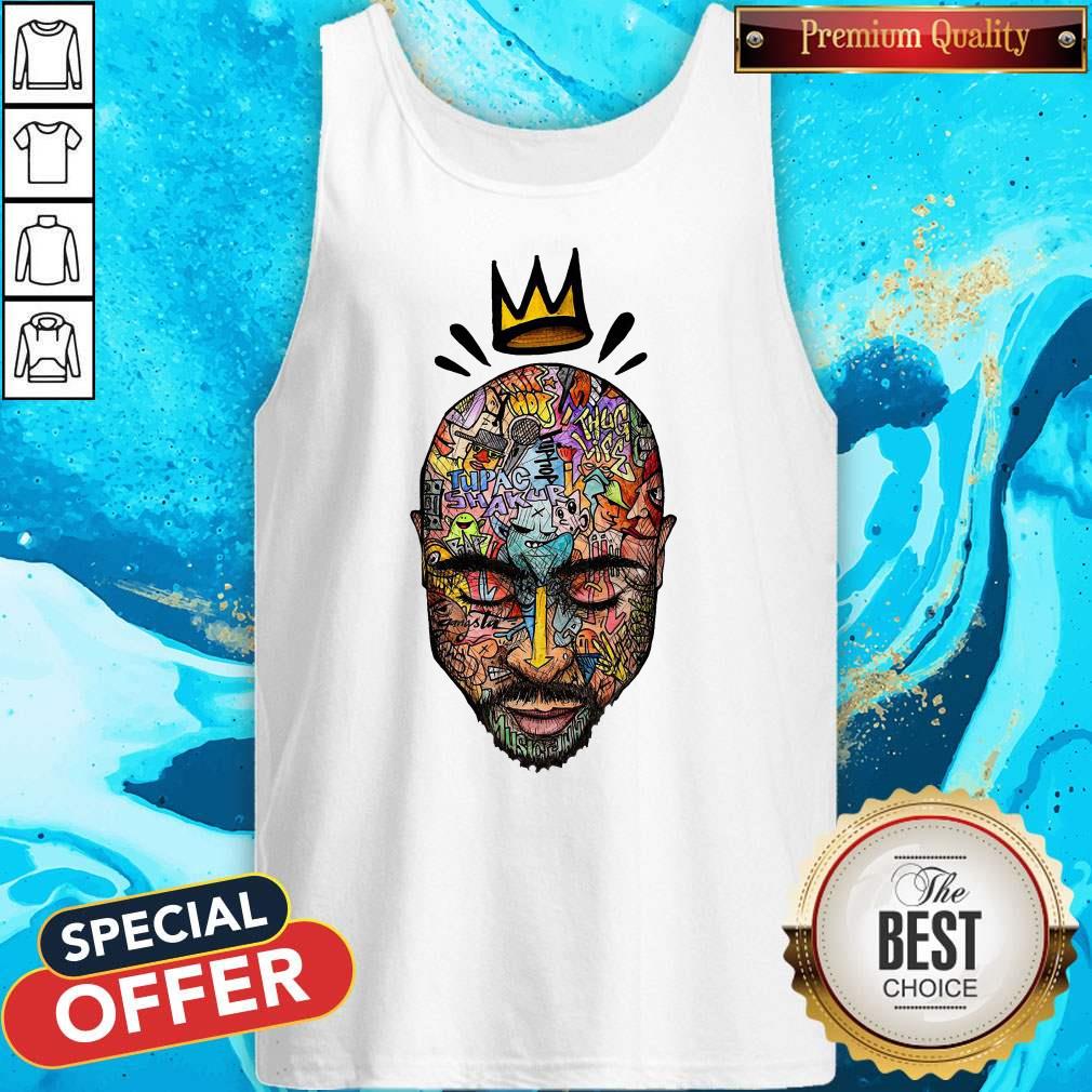 Funny Tupac Shakur Thug Life King Art Shirt
