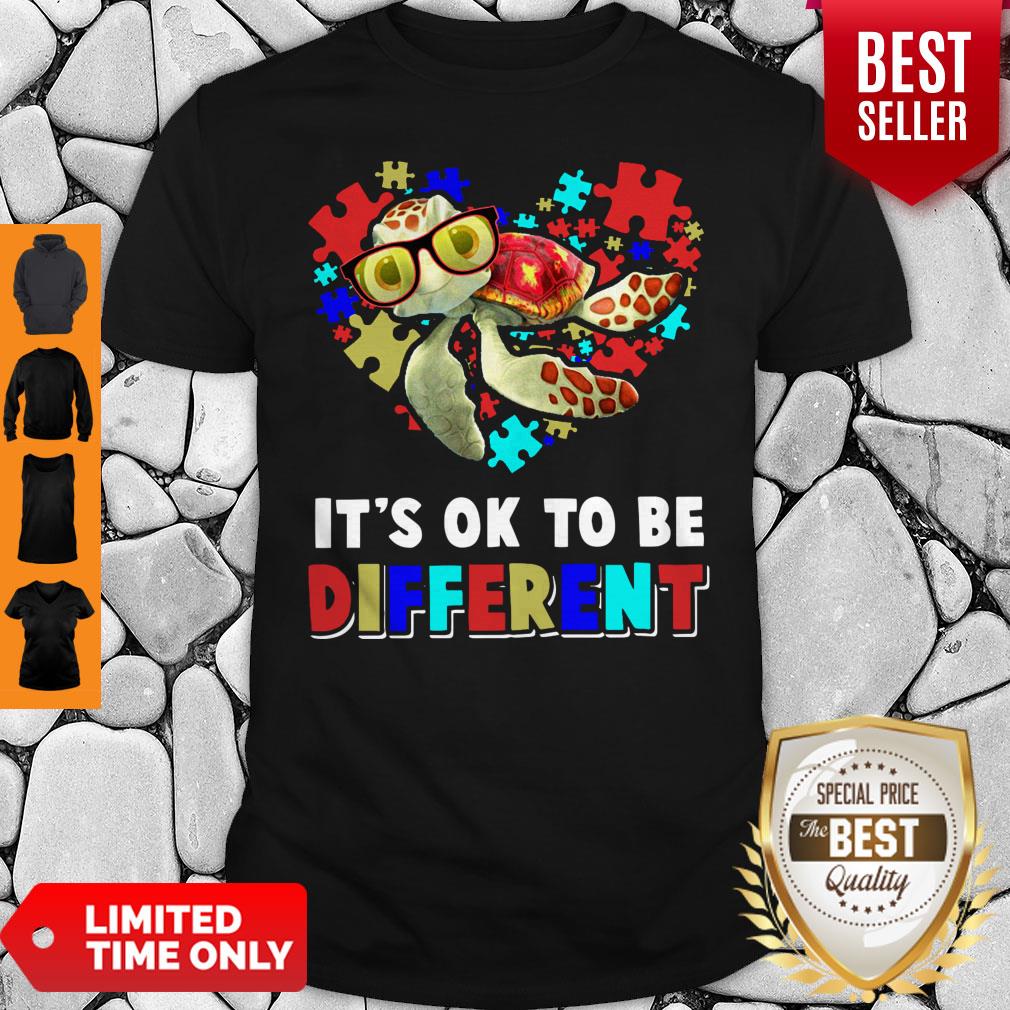 Funny Turtle Autism It’s Ok To Be Different Shirt