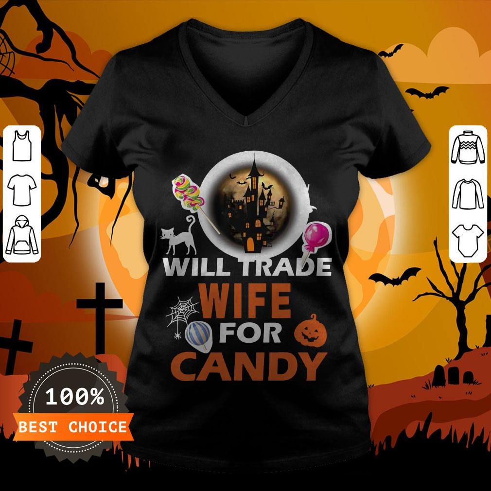 Funny Will Trade Wife For Candy Halloween Shirt