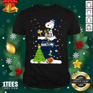 Cool Snoopy Merry Christmas Nfl Seahawks Unisex Shirt