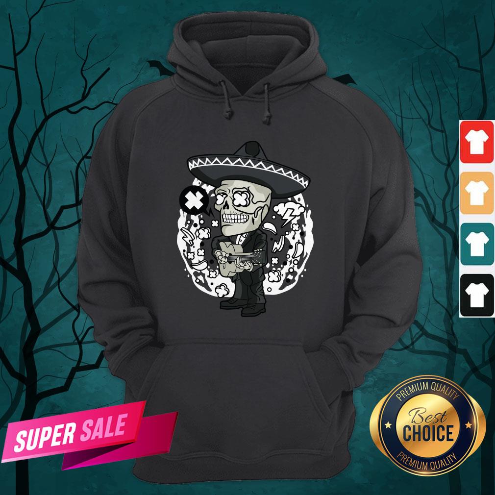 Gentlemen Skeleton Play Guitar Day Of The Dead In Mexican Holiday Shirt